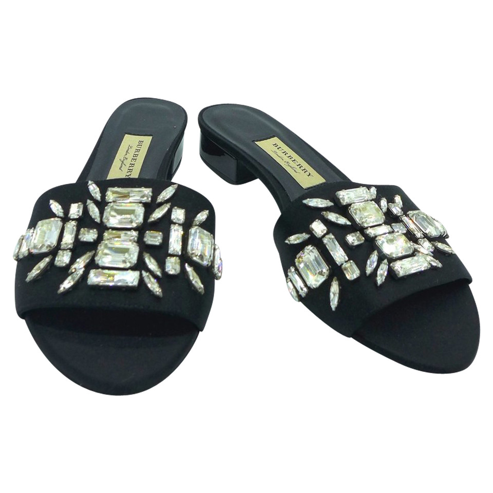 Burberry Sandalen Leer in Zwart