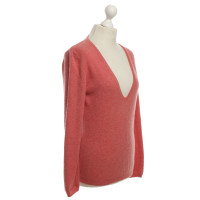 Brunello Cucinelli Cashmere sweater in coral red