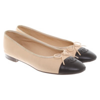 Chanel Ballerinas in Beige/Schwarz