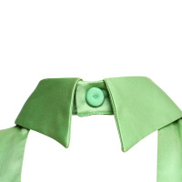 Versace Robe en soie en vert