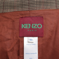 Kenzo Wollen jas met een bloemmotief