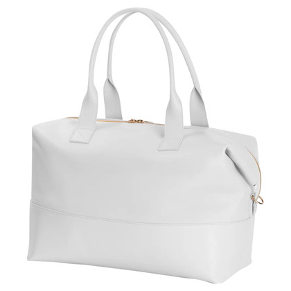 Genny Reisetasche aus Leder in Weiß