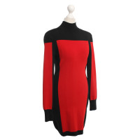 Balmain X H&M Kleid in Rot/Schwarz