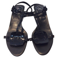 Roger Vivier Patent leather sandals in black