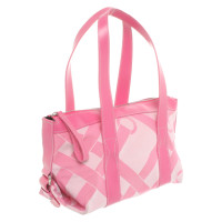 Lancel Handtasche aus Canvas in Rosa / Pink