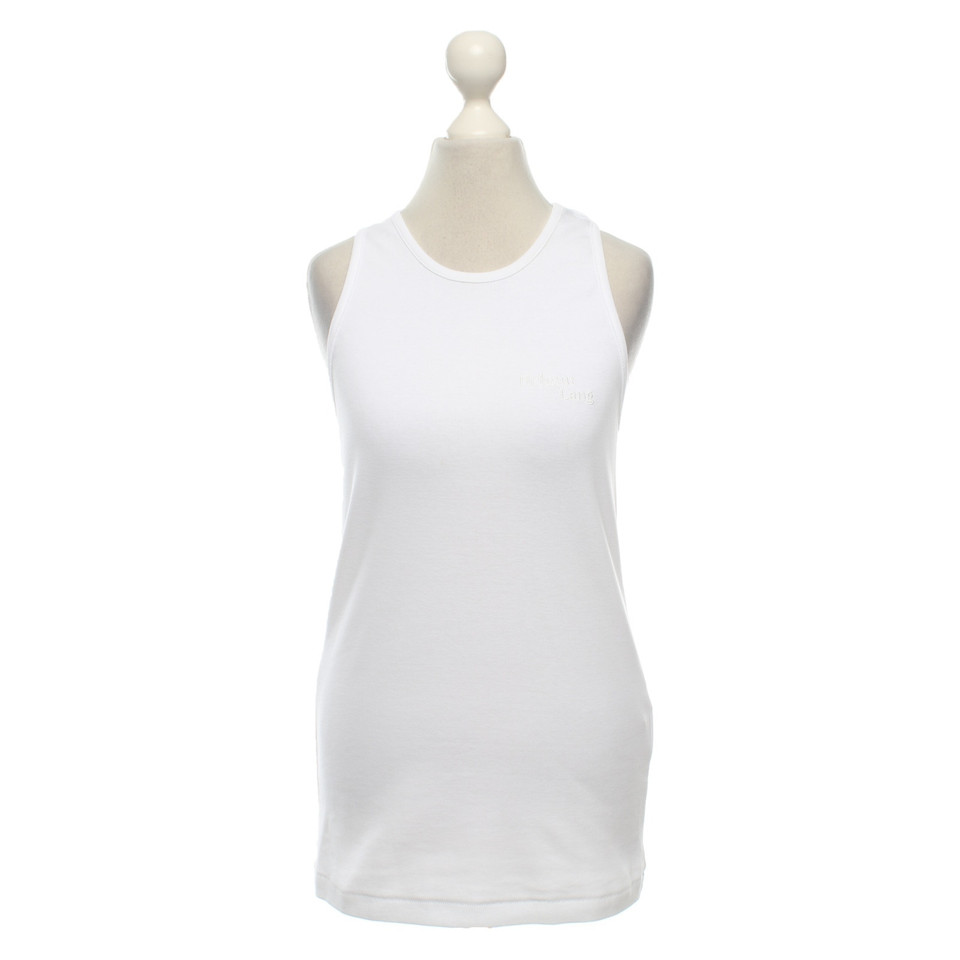 Helmut Lang Top Cotton in White