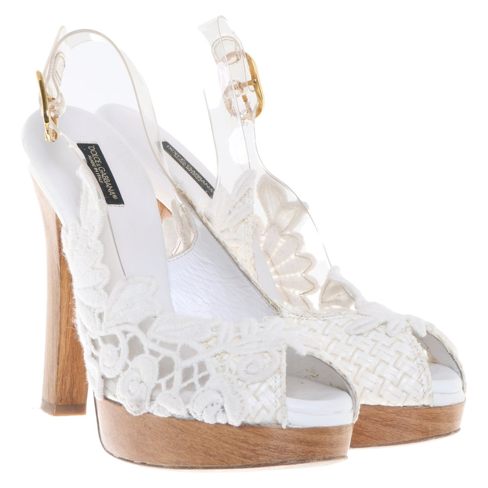 Dolce & Gabbana Platform sandals with application