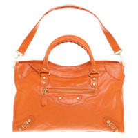 Balenciaga City Bag Leather in Orange
