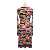 Pollini zijden jurk met print