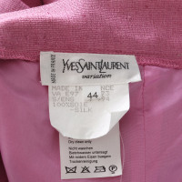 Yves Saint Laurent Gonna di seta in rosa