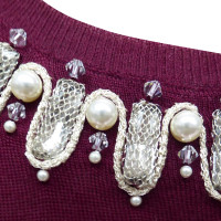 Christian Dior Cashmere top met strass