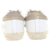 Golden Goose Sneakers Leer in Wit