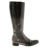 Prada Patent leather boots with gradient