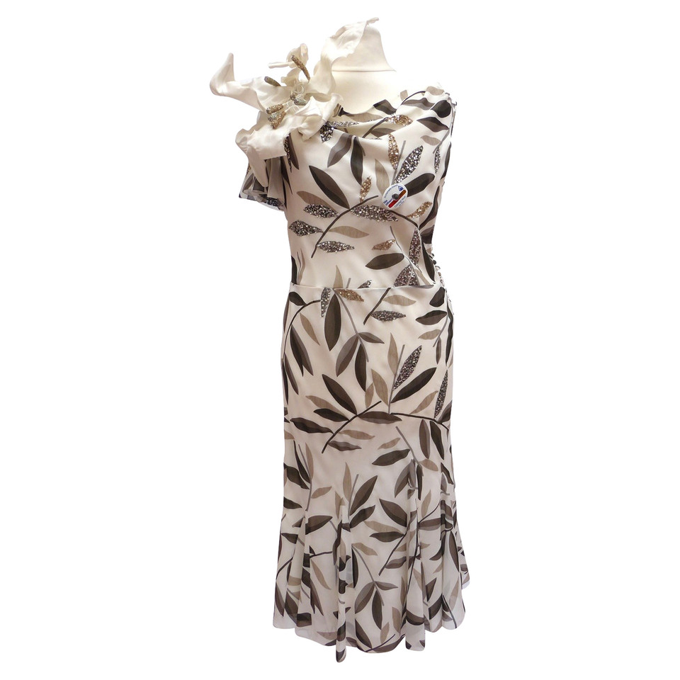 Christian Dior Silk dress with flower pattern
