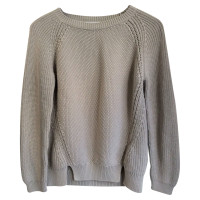 Closed Knitted cotton sweater in grey