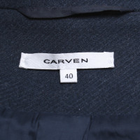 Carven Manteau en bleu foncé