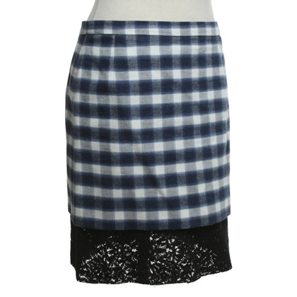 N°21 skirt with checked pattern