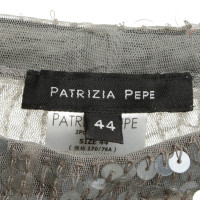 Patrizia Pepe Leggings mit Pailletten-Besatz