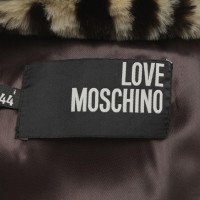 Moschino Love Kunstfelljacke mit Gepardenmuster