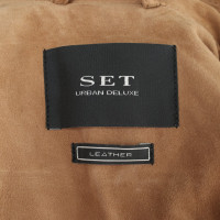 Set Jacket/Coat Suede in Brown