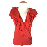 Ralph Lauren Top en Coton en Rouge