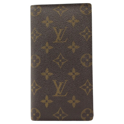 Louis Vuitton Täschchen/Portemonnaie aus Canvas in Braun