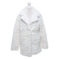 Claudie Pierlot Fur coat in offwhite