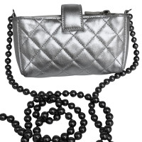 Chanel Handbag Leather in Silvery