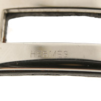Hermès Armreif/Armband aus Leder in Schwarz