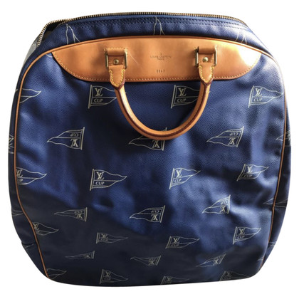 Louis Vuitton Reisetasche aus Leder in Blau