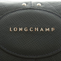 Longchamp Clutch in Blau-Grau