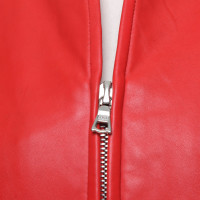 Sandro Lederen jas in rood