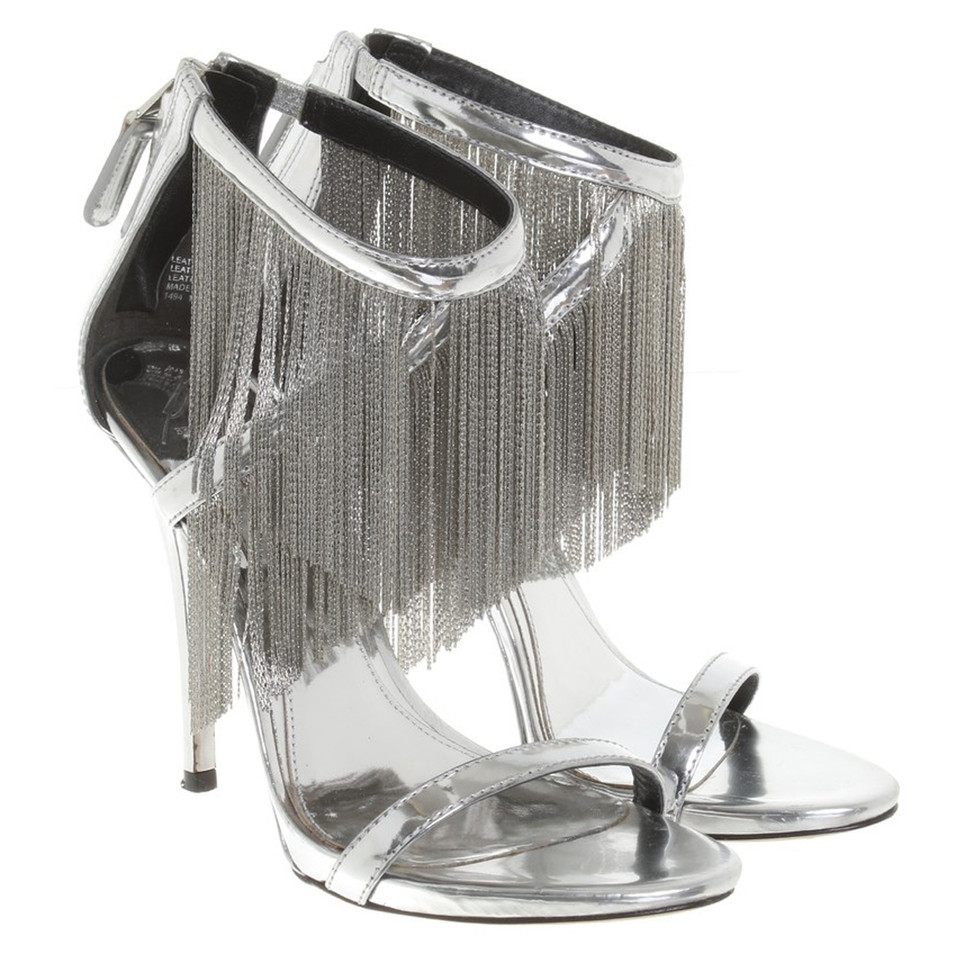 Brian Atwood Sandals in silver