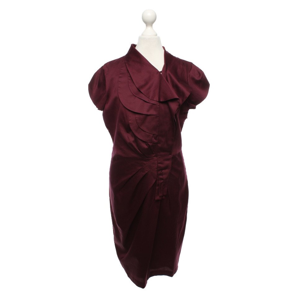 Hoss Intropia Dress Cotton in Bordeaux