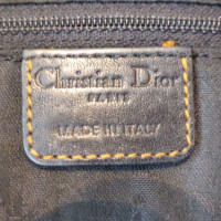 Christian Dior Gaucho Saddle Bag Leer in Zwart