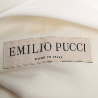 Emilio Pucci Jurk Wol in Crème