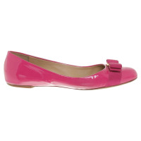 Salvatore Ferragamo Ballerina aus Lackleder