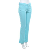 Versace trousers in turquoise