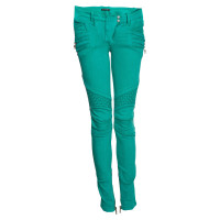 Balmain Jeans en Coton en Turquoise