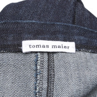 Tomas Maier Jupe en Coton en Bleu