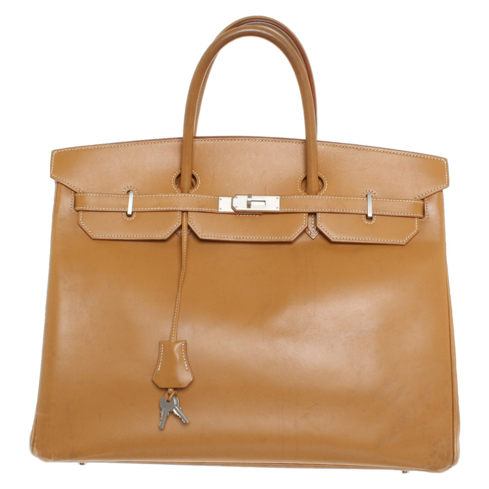 Hermès Birkin Bag 40 en Cuir en Beige