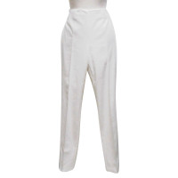 Akris Paire de Pantalon en Coton en Blanc
