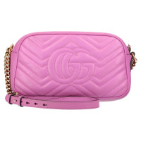 Gucci GG Marmont Camera Bag Small Leather in Pink