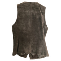 Marc Cain Top Leather in Brown