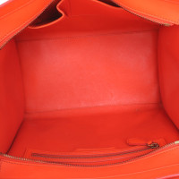 Céline Boston Bag aus Leder in Orange