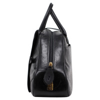 Christian Dior Saddle Bowling Bag in Pelle in Nero