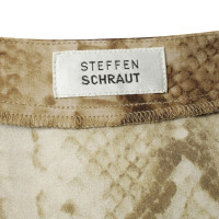 Steffen Schraut Seidentunika mit Schlangen-Print