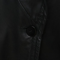 Armani Collezioni Blazer Leather in Black