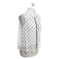 Hobbs Blouse in black and white