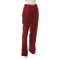 Versace Paio di Pantaloni in Lana in Rosso